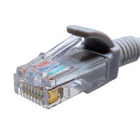 10-0140 Патч-корд кат.5E UTP 4х2 26AWG (7х0.16мм) Cu LSZH 0.3м сер. SUPRLAN 