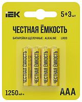 ABT-LR03-OP-L05-03 Элемент питания алкалиновый LR03/AAA ПРОМО (блист.5+3шт) IEK 