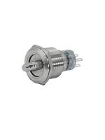 ET259212 Переключатель GQ22-L-22X/31/S IP65 2НО+2НЗ на 3 положения с фиксацией I-O-II d22мм метал. Электротехник 