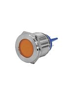 ET020080 Лампа индикаторная GQ22T-D/L/O/220V/S светодиодная матрица d22мм 220В AC/DC IP67 метал. оранж. Электротехник 