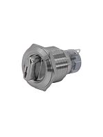 ET259210 Переключатель GQ22-L-11X/31/S IP65 1НО+1НЗ на 3 положения с фиксацией I-O-II d22мм метал. Электротехник 