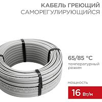 51-0180 Кабель греющий (нагрев.) саморег. SRL16-2 неэкранир. 16Вт/м 0.9мм2/105м (бухта 50м) Rexant 