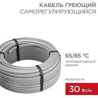 51-0184 Кабель греющий (нагрев.) саморег. SRL30-2 неэкранир. 30Вт/м 0.9мм2/55м (бухта 50м) Rexant 