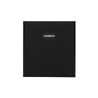 KR-78-0718-5 Переключатель перекрестный 1-кл. СП STRONG 10А с подсветкой антрацит Kranz 