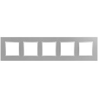 Б0060593 Рамка 5-м Elegance 14-5015-03 Classic алюм. Эра 