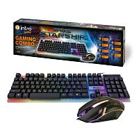 Б0064976 Комплект игровой KG890 (клавиатура и мышь) проводной черн. Intro 