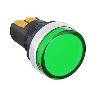 M22L-F220GAP Индикатор сигнальный со встроен. диодом 220В зажим Plug-In алюм. зел. DKC 