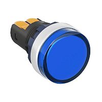M22L-F220BAP Индикатор сигнальный со встроен. диодом 220В зажим Plug-In алюм. син. DKC 