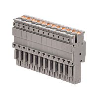 VPR-P-2.5-12 Штекер зажим push-in 12 точек подкл. 2.5кв.мм сер. DKC 
