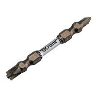 KR-92-0451-2 Бита для шуруповерта PZ/FL1хPZ/FL2х65мм (уп.2шт) Kranz 