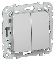 FI-V15-0-10-1-K47 Выключатель жалюзи СП FLITE ВЖ52-2-0-ФлА 10А механизм алюм. IEK 