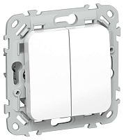 FI-V15-0-10-1-K01 Выключатель жалюзи СП FLITE ВЖ52-2-0-ФлБ 10А механизм бел. IEK 
