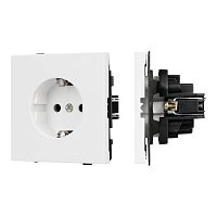 054078 Розетка 1-м СП SCT-TENDO-MEU1-PL-WH 16А IP20 230В механизм Arlight 