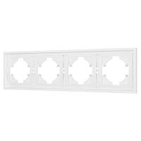 053847 Рамка 4-м FRM-TENDO-PL-4-WH пластик. бел. Arlight 