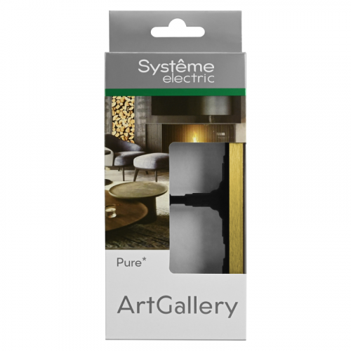 GAL312402 Рамка 2-м ArtGallery Pure метал. зол. SE  фото 4