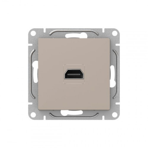 UP1-SOI-HDMI Розетка СП Эпика HDMI механизм крем. EKF 