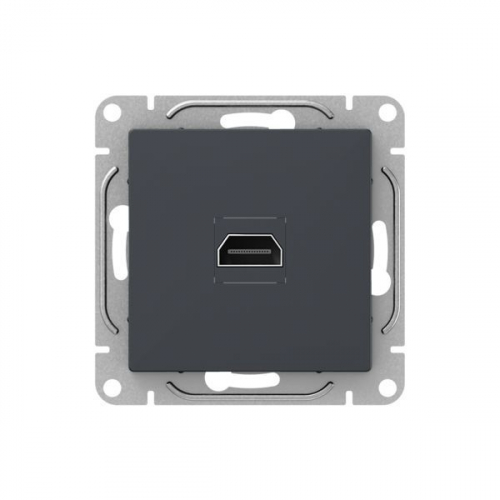 UP1-SOG-HDMI Розетка СП Эпика HDMI механизм графит EKF 