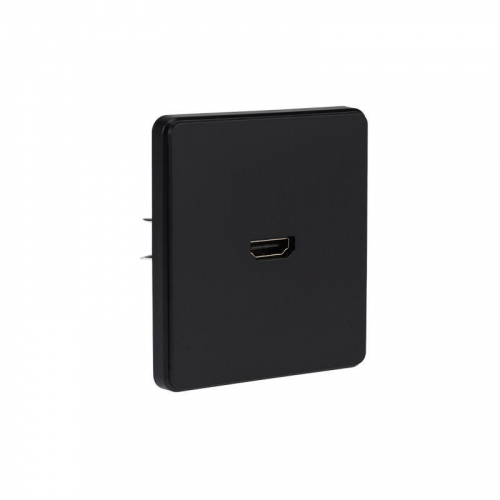 KR-78-0730-3 Розетка СП ROUND HDMI IP20 оникс Kranz  фото 5