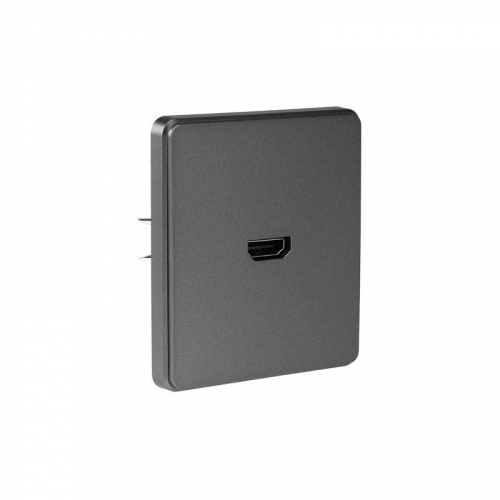KR-78-0730-2 Розетка СП ROUND HDMI IP20 титан Kranz  фото 5