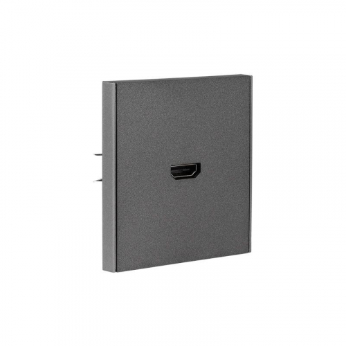 KR-78-0730-6 Розетка СП STRONG HDMI IP20 графит Kranz  фото 5