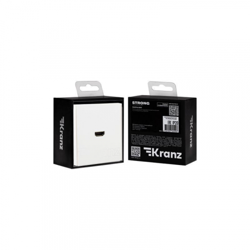 KR-78-0730-4 Розетка СП STRONG HDMI IP20 жемчуж. Kranz  фото 7
