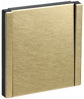 FP-V10-0-10-1-M-K37 Выключатель 1-кл. 1п 1мод. СП FORTE&PIANO FP601M 10А IP20 шампань IEK 
