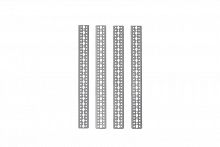 32774DEK Шасси монтажное DekraftUno 50х25S для Ш=800мм (уп.4шт) DEKraft 