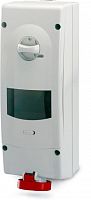 DIS5683287S Розетка ОП 6мод. 32А 5п 3P+E+N 400В IP67 с механич. блокировкой и DIN-рейкой DKC 