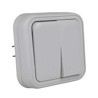 BT2-SWG-20 Выключатель 2-кл. СП Бронто 10А IP55 автоматические клеммы сер. EKF 