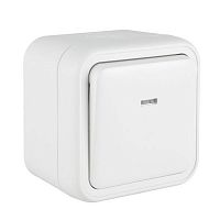 BT1-SWW-16 Выключатель проходной 1-кл. ОП Бронто 10А IP55 с подсветкой автоматические клеммы бел. EKF 
