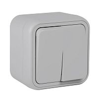 BT1-SWG-21 Выключатель проходной 2-кл. ОП Бронто 10А IP55 автоматические клеммы сер. EKF 