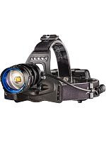 KOC854Lit Фонарь налобный аккум. 10Вт Laser LED/Li-ion18650 3х1200мА.ч алюм. КОСМОС ()