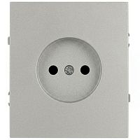 Б0071675 Розетка 1-м СП Arktik 16А IP20 250В без заземл. алюм. Эра 