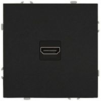 Б0070798 Розетка HDMI СП Galaxy 16А IP20 250В антрацит Эра 