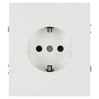 Б0070424 Розетка 1-м СП Arktik 16А IP20 250В с заземл. со шторками бел. Эра 