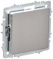 Заглушка BRITE МЗ10-БрГН с суппортом механизм метал. хром/никель IEK BR-PL10-M-K23