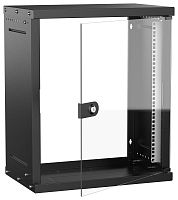 LWE5-15U53-GF-G Шкаф настенный 15U 550х350мм дверь стеклян. черн. GENERICA 