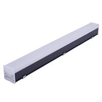 UL-00013253 Светильник линейный светодиодный подвесной ULO-N10A-20Вт/4000К/L60 IP40 BLACK 60см (4000К) 2000лм алюм. TM черн. Uniel 