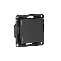 ATN001015Z Выключатель с опц.нейтралью ATLASDESIGN SMART 1-кл. Zigbee сх.1 L(N) 10А мех. карбон Умный дом Sber & Systeme Electric 