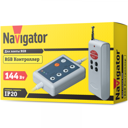 71475 Контроллер 71 475 ND-CRGB144RF-IP20-12В Navigator  фото 3