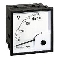 014661 Вольтметр шкала 0-500В квадр. корпус Leg 