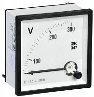 IPV10-6-0300-E Вольтметр Э47 72х72мм 300В кл. точн. 1.5 IEK 