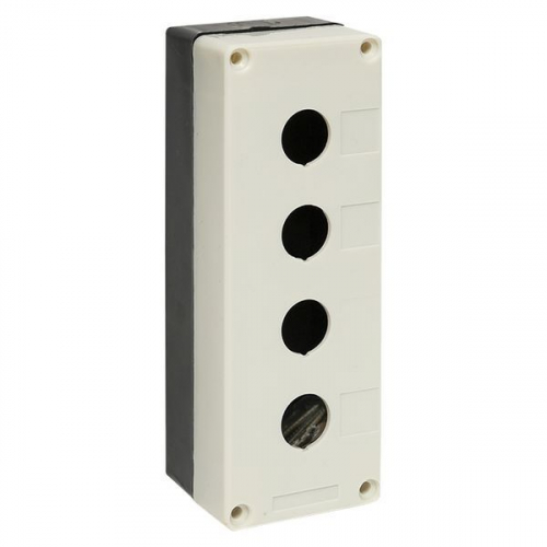 cpb-104-w Корпус КП104 4 кнопки бел. EKF 