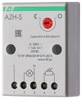 EA01.001.007 Фотореле AZH-S (выносной фотодатчик IP-65 монтаж на плоскость 230В 16А 1НО IP20) F&F 