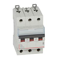 407855 Выключатель автоматический модульный 3п C 6А 10кА DX3 6000 3мод. 400В Leg 
