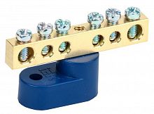 YNN10-69-6C1-K07 Шина нулевая ШНИ-6х9-6-У1-С на одном угловом изоляторе IEK 