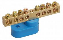 YNN10-69-8C1-K07 Шина нулевая ШНИ-6х9-8-У1-С на одном угловом изоляторе IEK 