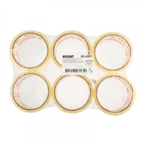 09-4201 Скотч упаковочный 48ммx36м 50мкм прозр. Rexant  фото 4