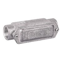 6030-32A Коробка протяжная 146х45х57мм 2 ввода 180град. М32х1.5 IP55 алюм. DKC 
