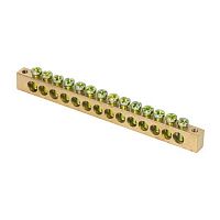 sn0-125-14-k Шина PEN "ноль-земля" 8х12 14 отвер. латунь крепеж по краям PROxima EKF 